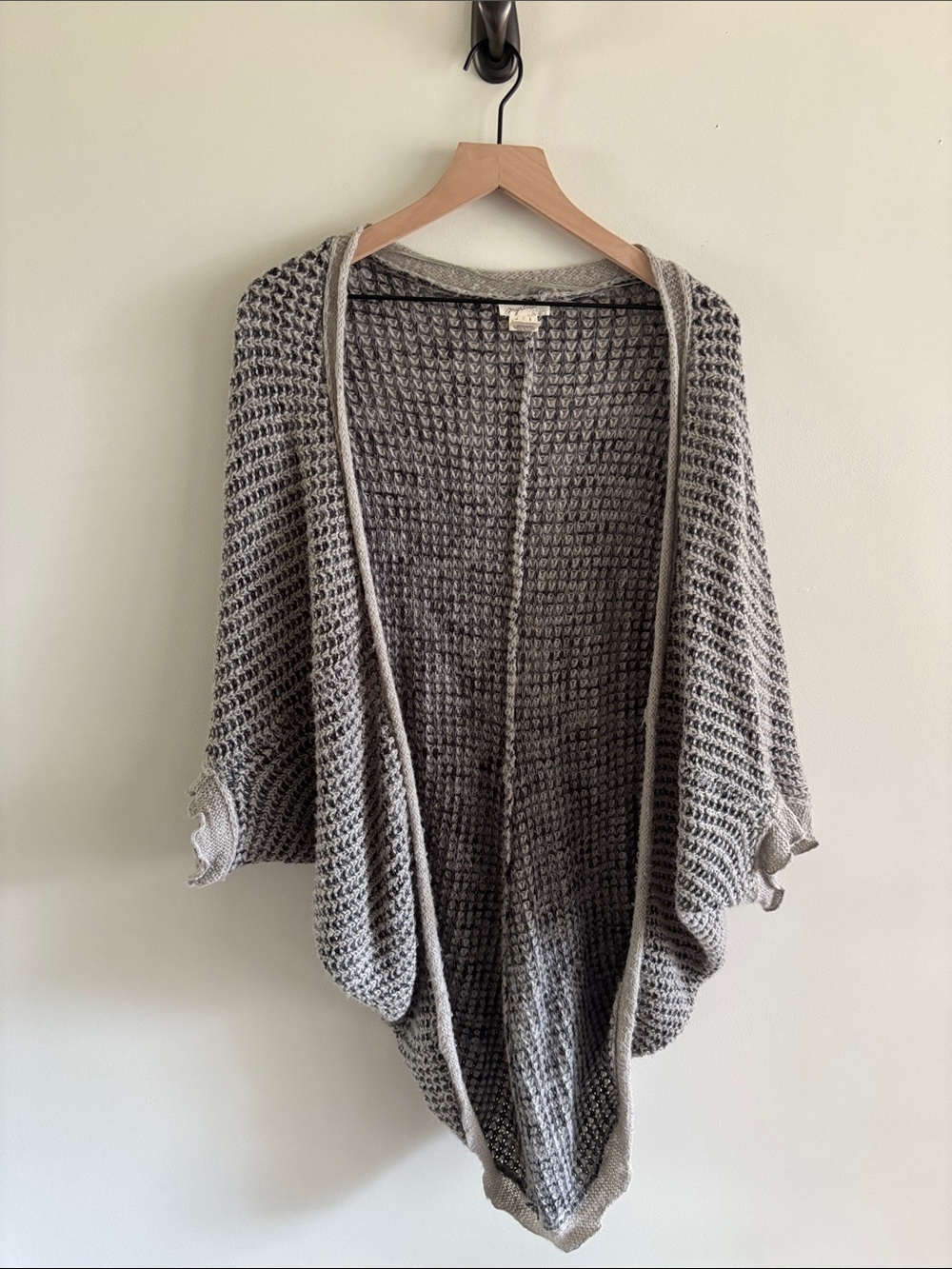 Mystree • Grey Open-Front Knit Women's Sweater Cardigan